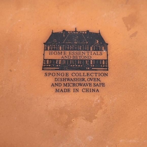 Two Quiche Dishes Green Spongeware Vintage Home Essentials and Beyond 6" x 1.75" - Picture 3 of 7